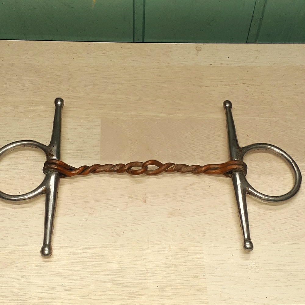 Full Cheek Copper Twisted Wire Snaffle Bit